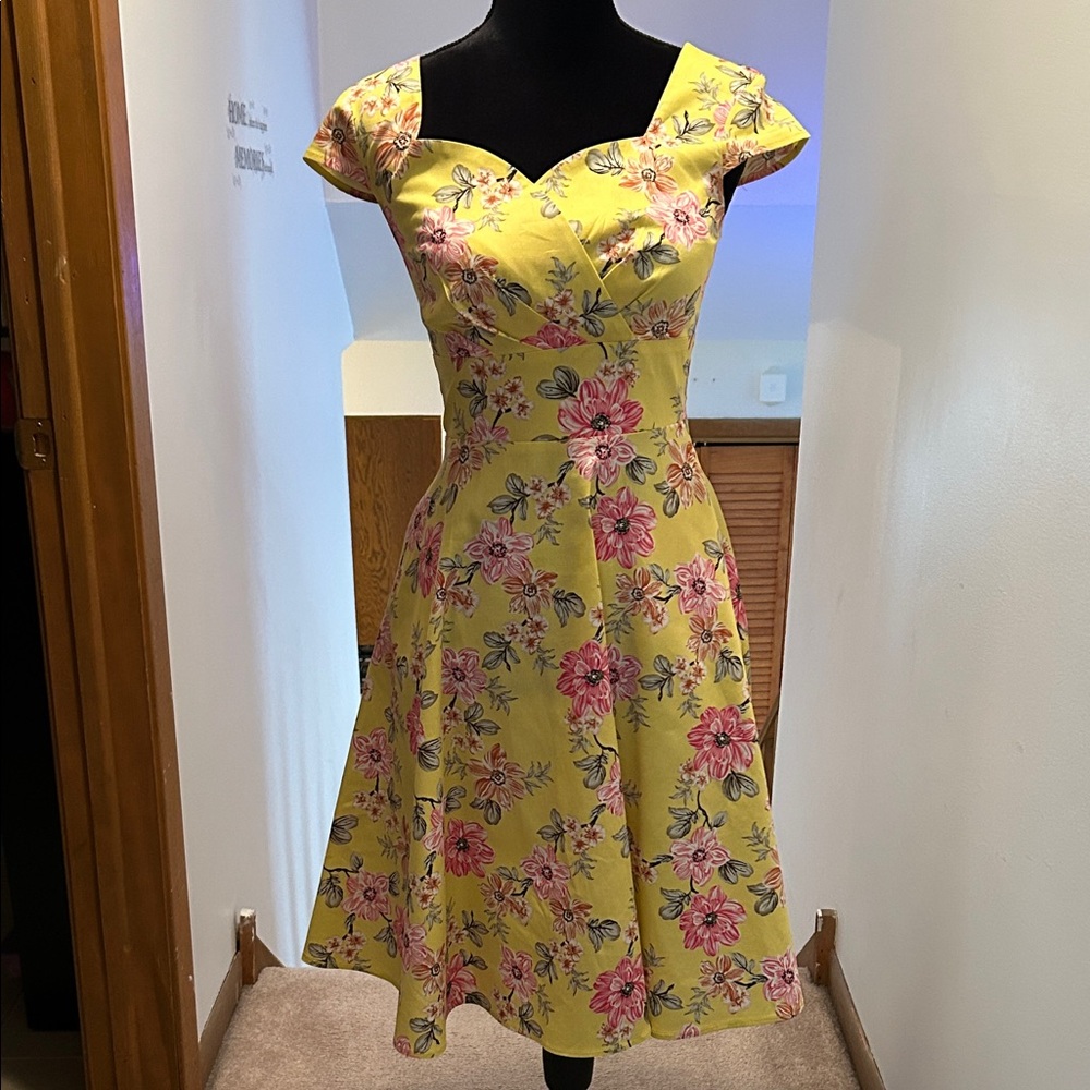 Floral Yellow Dress